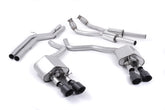 Milltek Audi S7 SPORTBACK 4.0 TFSI QUATTRO S TRONIC (2012 to 2018) Non-resonated (louder) with Cerakote Black tips. Some 2016 and later models have an updated valve location on one rear silencer meaning the wiring loom needs extending to accommodate.